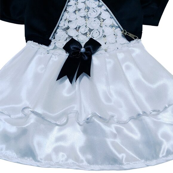 🎃👻 TIFFANY CHUCKY HALLOWEEN CUTE DOG PET CLOTHES TUTU WEDDING DRESS 👻🎃 - Picture 9 of 10